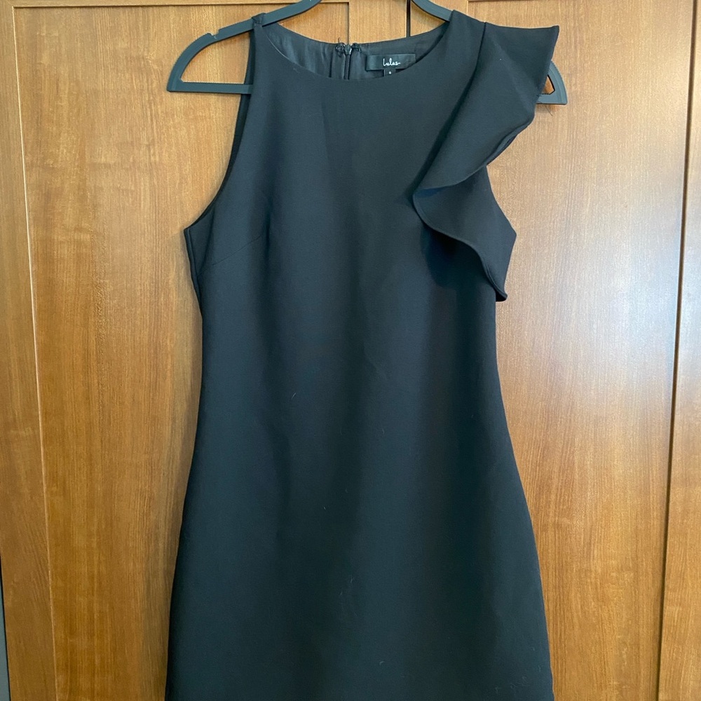 Lulu's Black One Shoulder Sheath Dress for Cocktail